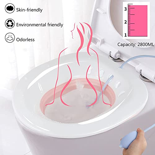 Sitz Bath For Toilet Seat - Sitz Bath For Hemorrhoids - Yoni Steam Seats - Great For Maternity Postpartum Care, Designed For Perineum Soaking, Hemorrhoid, And Anal Inflammation Treatment #TOP5
