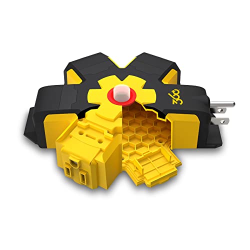 360 Electrical Heavy-Duty 5-Outlet Extension Cord Power Hub With Hexacore, Outlet Covers And Resettable Circuit Breaker, Outdoor Rated #TOP2