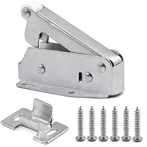 Automatic Spring Catch for Press to Open Cupboard Doors and Loft Attic Hatches, Cold-Rolled Steel Cover