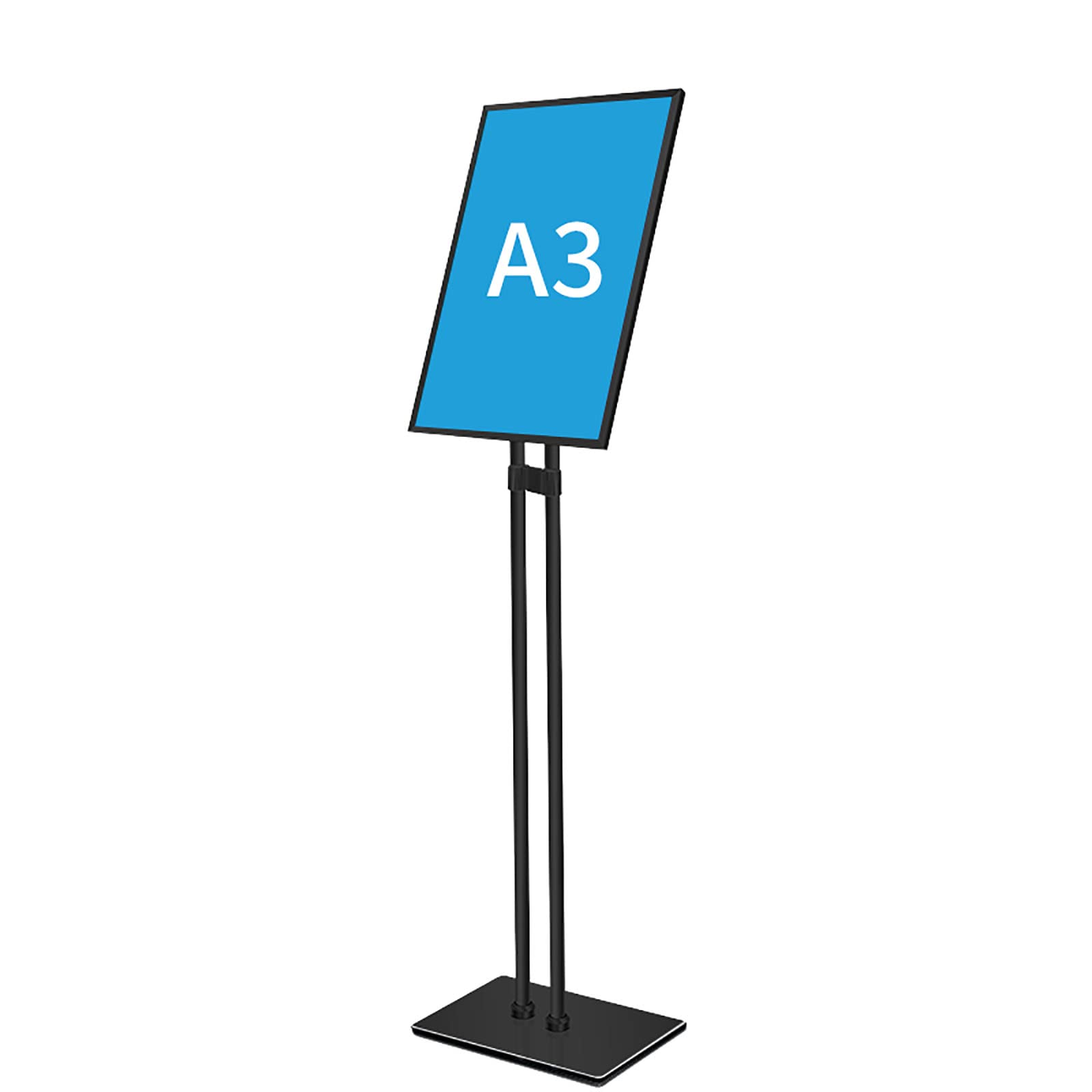 Soporte de exhibición publicitaria A2, Soporte para letreros Ajustable de 11 x 17 Pulgadas, Soporte para Carteles, Soporte de Piso Resistente de 8.5 x 11 pulga,A3
