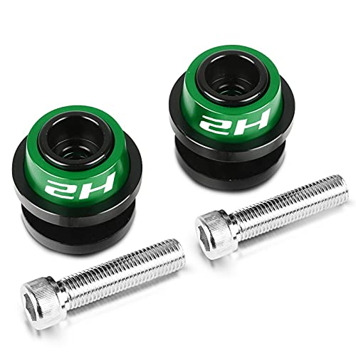 Spools 8mm Kawasaki ZH2 diabolos aluminium vert CNC
