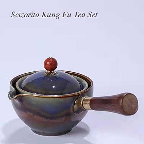 Scizorito Ceramic Portable Travel Tea Set (Kiln Variant)