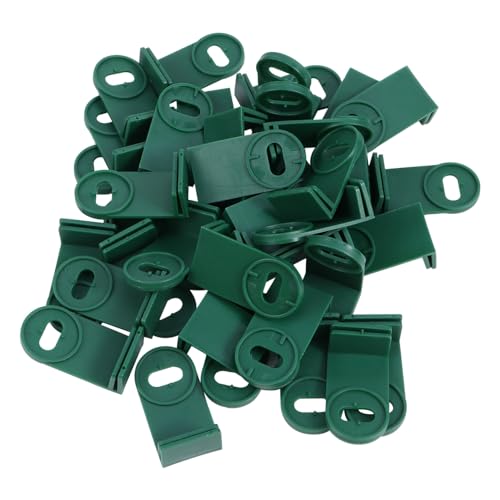 Toyvian 2 Series Accesorios para Tapones De Invernadero Pinzas De Jardín para Mallas Clips para Redes De Jardin Clips De Red De Jardín Clip De Invernadero El Plastico Verde 50 Piezas*2