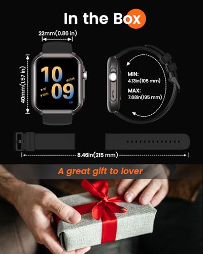 Image of RUXINGX Smart Watches for Men Women, 1.85 inch Fitness Tracker with Bluetooth Calls, IP68 Waterproof, 120+ Sport Modes, 30-Day Battery, 24 /7 Heart Rate & Sleep Monitor for iPhone Android iOS