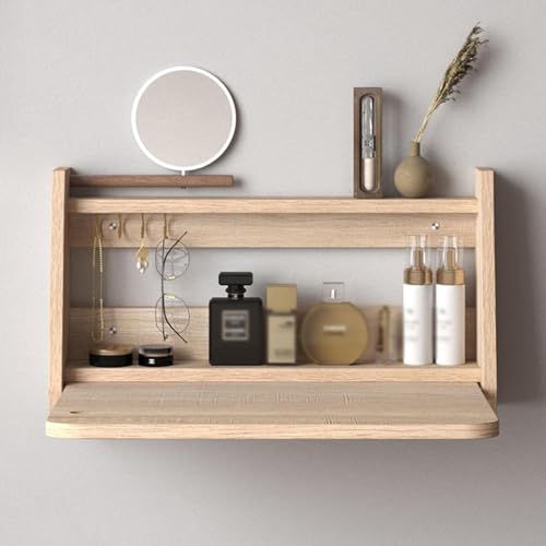 Mueble de maquillaje de pared estilo granja rustica con balda 2