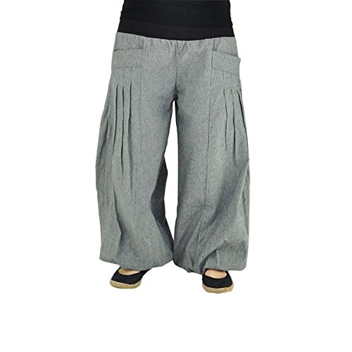Pantalon Thai yoga fluide et respirant en pur coton pour femme