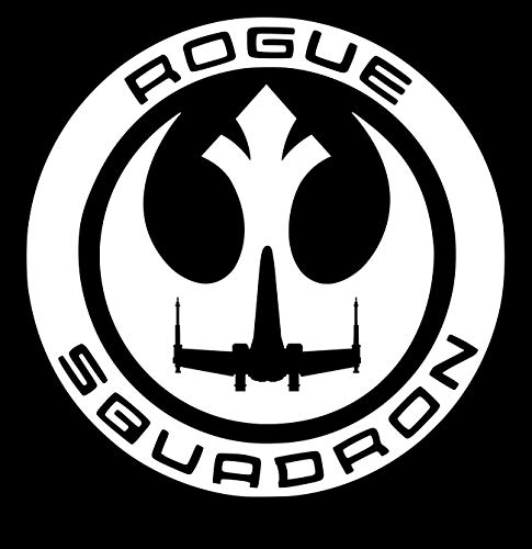 Rogue One Squadron Decal Vinyl Sticker Graphics|UR Impressions|for Cars Trucks SUV Vans Walls Windows Laptop|White|5.5 inch|URI207