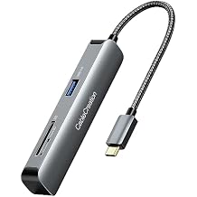 USB C Hub, CableCreation 5-in-1 Multiport iPad Pro Adapter with HDMI 4K, 2 USB 3.0, SD/Micro SD Card Reader for MacBook Pro/Air, iPad Pro, Surface Pro, XPS, and More
