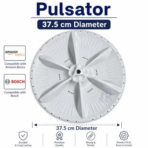 Image of Premium Quality Top Load Washing Machines, Pulsator 37.5 cm Diameter Compatible with Amazon Basics & Bosch 7 kg