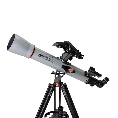 Celestron 22450 StarSense Explorer LT 70AZ Refractor Telescope, 32 Inch Tube Length, f/10 Focal Ratio, Silver/Black