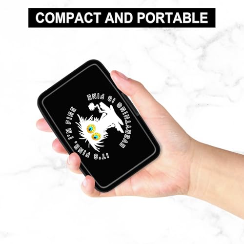 Image of Card Holder Credit Cards Holder for Women RFID wallet women Business Card Holder Wallet Mini Aluminum Card Wallet RFID Blocking Slim Metal Hard Card for Women, White Cat