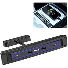 VIJIM Tesla USB Hub for Model Y 2021-2024 Model 3 2021-2023 Center Console, Tesla Model 3/Y Accessories Docking Station, Support USB-C Fast Charging