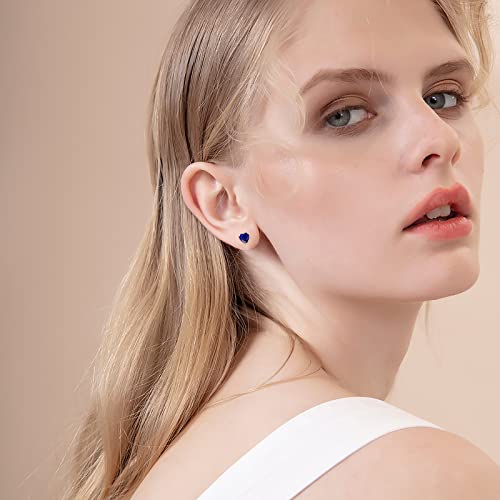 FANCIME 14k Solid Yellow Gold Stud Earrings Gemstone Prong Cluster Stud Earrings Fine Jewelry Gifts for Her Mom Women Wife4