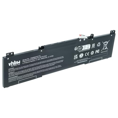 vhbw batteria sostituisce Asus B31N1822, 3ICP5/57/80, 0B200-03220000, B31Bi2H, B31BIEH per