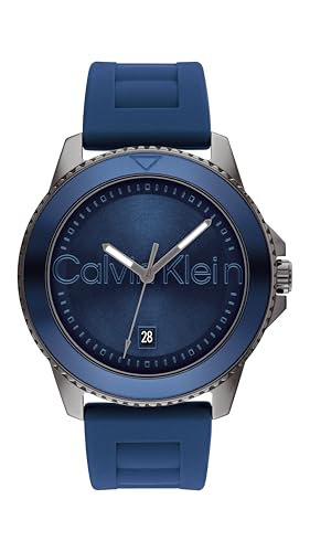 La mejor comparación de Relojes Calvin Klein Caballero los preferidos por los clientes. 50 CALVIN KLEIN Reloj de pulsera Masculino AQUEOUS, Marina