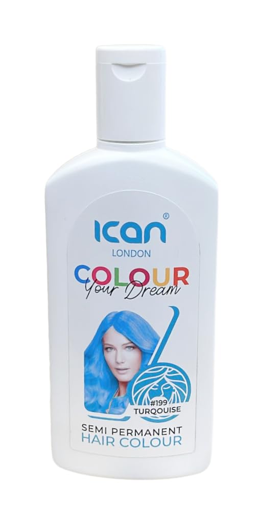 ican London Colour Your Dream Semi Permanent Hair Color 100ml (199-TURQUOISE) - Image 3