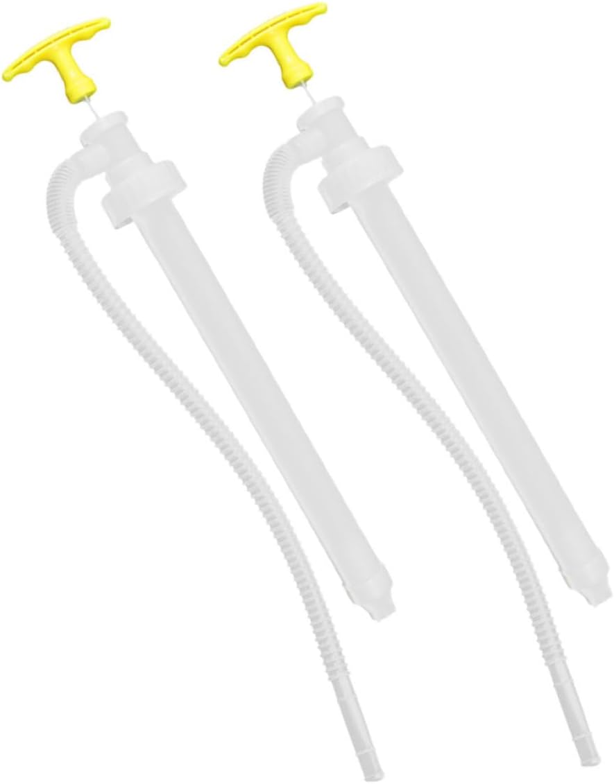 2pcs Manual Fuel Transfer Pump Plastic Hand Siphon for Gasoline Oil Drum Extraction Portable Car Accessories