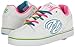 HEELYS Girl's Motion Plus Sneaker, White/Rainbow, 4 M US Big Kid