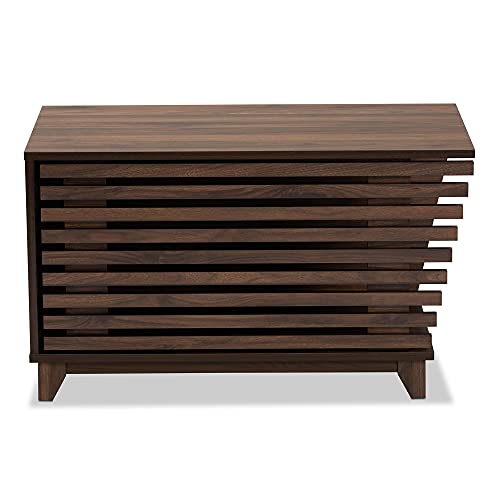Baxton Studio Eckhart Walnut Cat Litter Box Cover #TOP24
