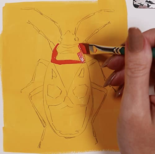 Silver Brush Limited Cr-6821S Art Brushes, Watercolor Brushes, Short Handle, 3-Piece Set #TOP3