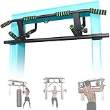 Dispositivo de ajuste multifuncional La barra de dominadas es una máquina multiusos. Además de levantar para entrenar la fuerza superior del cuerpo, también puede realizar sentadillas, flexiones y levantamiento de piernas colgantes, lo que permite entrenar eficazmente los múss de la cintura y las piernas.