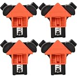 Set di 4 morsetti angolari a 90° – Pressa angolare in legno (5-22mm) – Squadra di serraggi...
