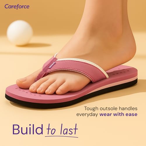 Image of Careforce Ortho Slippers for Women Daily Use, EVA Cushioned Anti-Slip Sliders & Flip Flops | Arch Support Chappal for Daily Comfort & All-Day Wear Orthopedic Footwear for Women