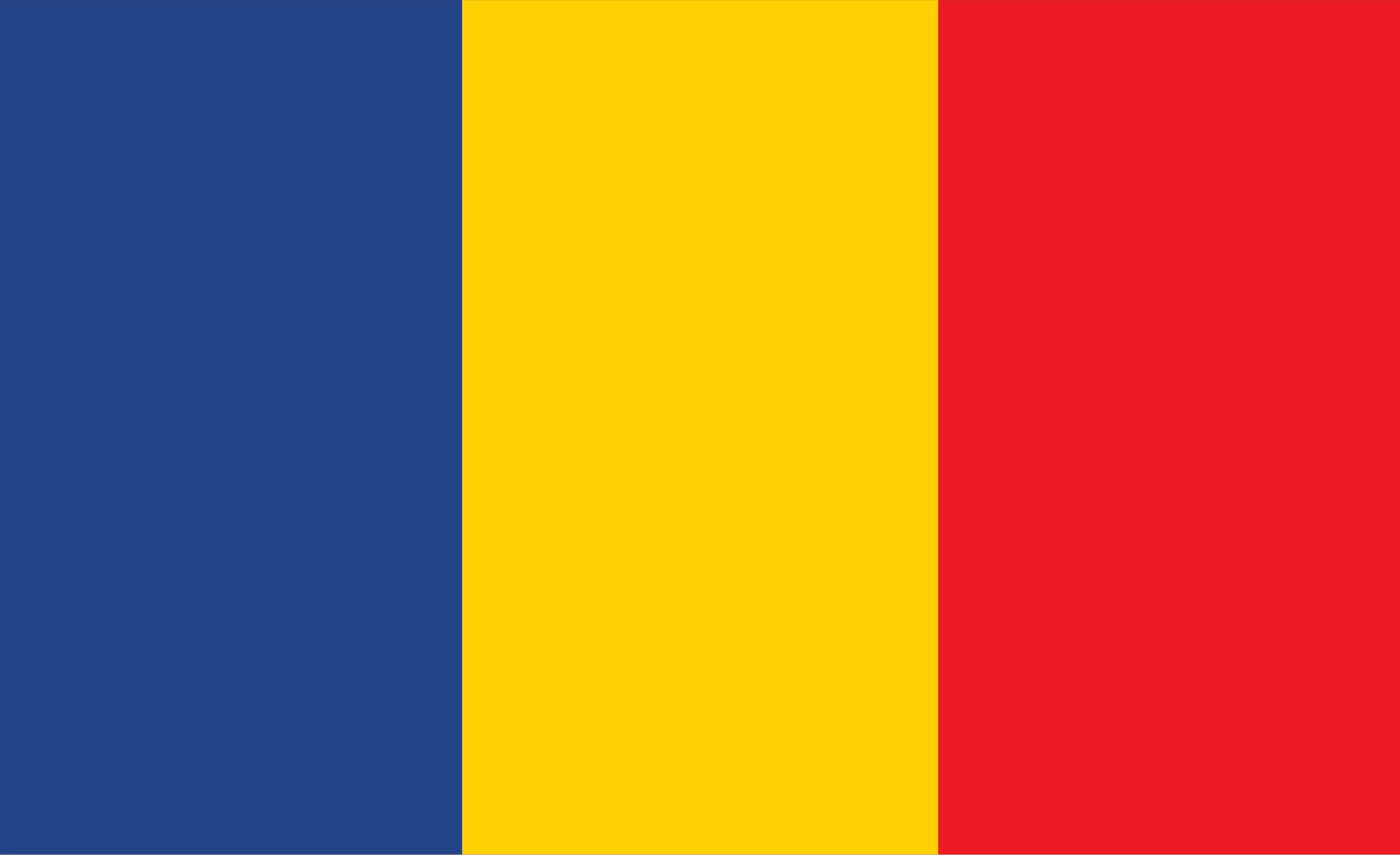 Drapeau du Tchad 90x60 cm pour bateau et pavoisement national