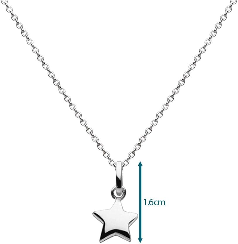 Dew Sterling Silver Solid Star Pendant 90C7HP