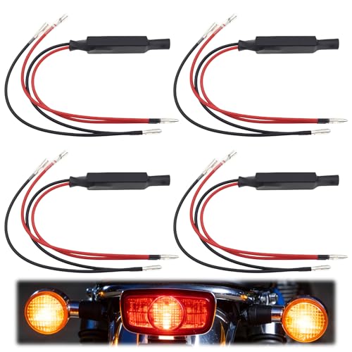 Image of 4PCS Motorcycle LED Indicator Resistor 12V 10W 10Ω Lights Resistors Flasher Universal Turn Signal Indicator Adaptor Fix Error Decoder for Motorbike Moped Scooter Scooter Quad Off Road