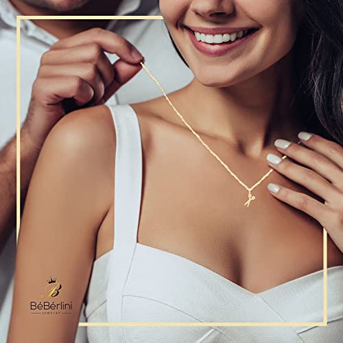 Beberlini Scissors Charm Barber Pendant 14K Gold Filled Rope Chain Necklace Set Lobster Clasp Fashion Cubic Zirconia Hairdresser Fashion Jewelry Gift Cz Charms For Women Girls Teens 2.2 Mm 18” #TOP3