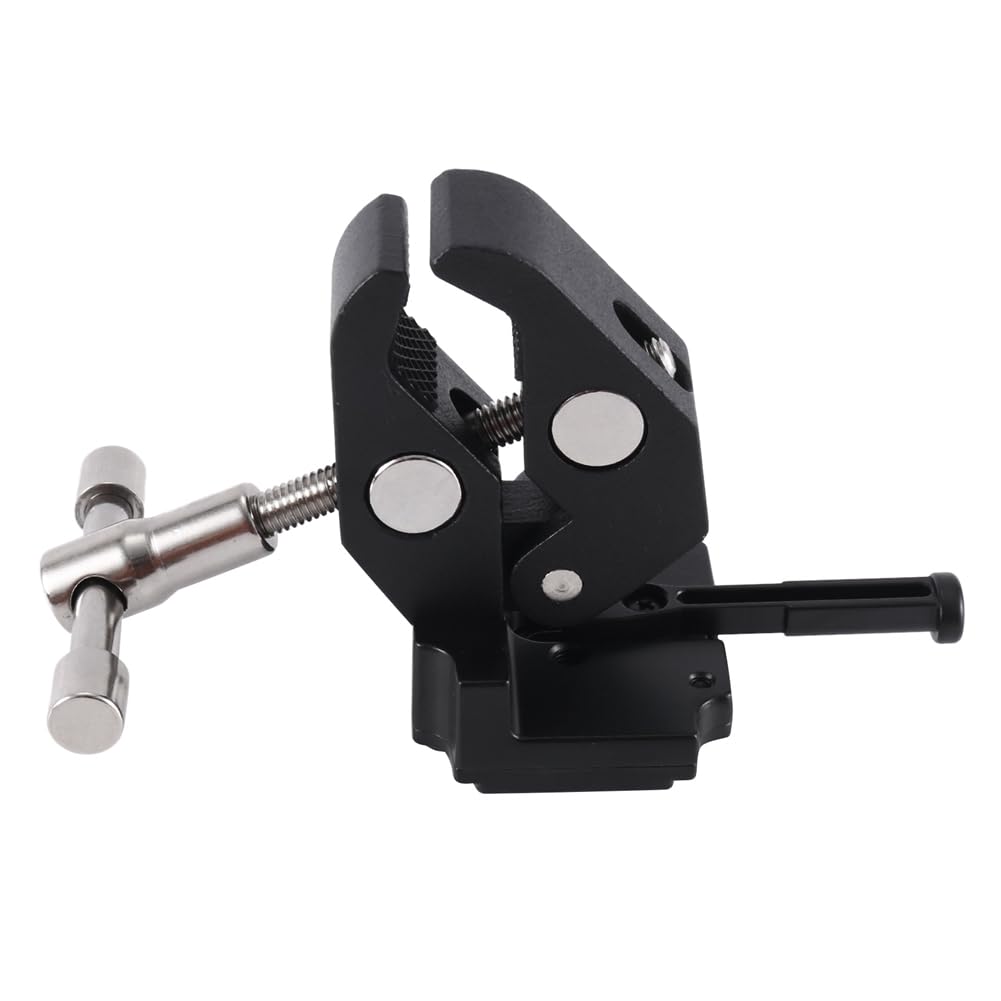 2 x Super Crab Clamp con T y adaptador universal de liberación rápida V-Lock para montaje de batería de cámara DSLR