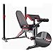 FQCD Verstellbare Bänke Squat Rack Gewicht Tisch Gewicht Bankdrücken Rack-Multifunktions-Squat Rack-Fitnessgeräte Set Bench Press Barbell Bänke Gestell (Color : White, Size : 129 * 106 * 105cm)