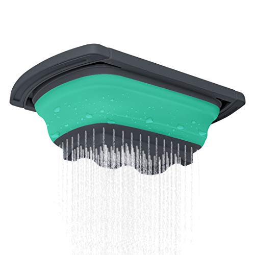 Qimh Colander collapsible, Colander Strainer Over The Sink Vegetable/Fruit Colanders Strainers With Extendable Handles, Folding Strainer for Kitchen,6 Quart - Thumbnail 4