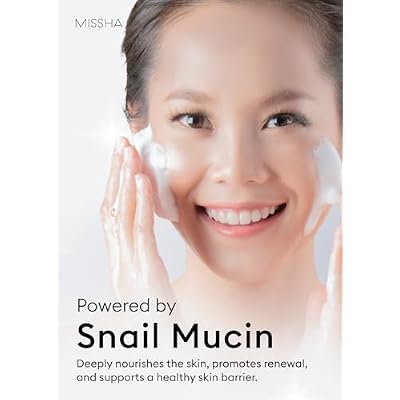 MISSHA Cell Renew Snail Foaming Cleanser 3.38 Fl Oz - Korean Skin Care Face Wash with Snail Secretion Filtrate, Deep Cleansing, Hydration Boost, Skin Elasticity, Creamy Texture, Moisture Lock