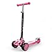 Lihgfw Un Seul Scooter bébé, Scooter, Enfants Pliable Quatre Gears, Peut être ajusté, Super Wheel 3,4,5,6,7,8,9 Ans Rouge/Bleu (Color : Rose)
