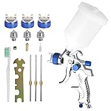 ★ WEITE ANWENDUNG: Diese Spritzpistole kann für photokatalytische Beschichtung, Wartung und Reparatur von Sofas, Möbel, Wandmalerei, Autolackierung, Kunst, künstlerische Zeichnung, Wandmalerei, Handwerk, Modellbau, Keramik Harz Dekoration und vieles mehr verwendet werden.