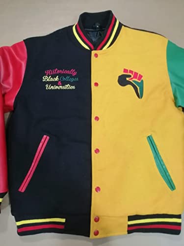 Veste en laine brodée Donovan Mitchell blouson américain HBCU multicolore M - 5