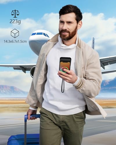 Power Bank 13800 mAh, 22,5 W powerbank, externe mobiele telefoon batterij, snel opladen, USB C-ingang & uitgang met LED-display, PD3.0 QC4.0 draagbare oplader, compatibel met iPhone 16 15 14 13 12 Pro - Afbeelding 8