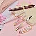 Hongdian N9 Fountain Pen, Long Blade Medium Nib Gold Trim, Fresh Candy Color & Acrylic Design with Converter and Metal Pen Box Set