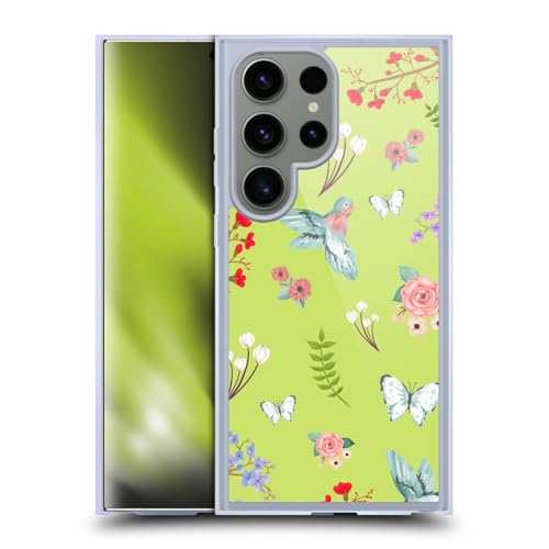 Coque en Gel Samsung Galaxy S24 Ultra Compatible MagSafe Motifs Floraux Ameritech