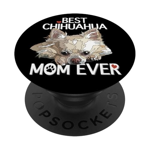 La mejor mamá chihuahua jamás Chiwawa Mom PopSockets PopGrip Adhesivo