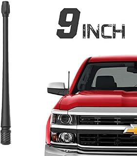 Rydonair Antenna Compatible with Chevy Silverado & GMC Sierra/Denali, 9 inches Flexible Rubber