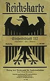  Reichskarte. Einheitsblatt Nr. 112. Rudolstadt-Hof-Plauen.