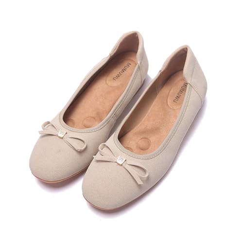 Image of Women's Comfortable Round Toe Bow Ballet Flats Shoes