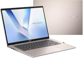 ASUS Vivobook 14,WUXGA (1920 x 1200) 60Hz,X1407AA-LY010W, Intel Core Ultra 5 (8-cores), RAM 16GB DDR5, 512GB M.2 SSD,Windows 11Home,Gold, 1.4KG, Type C Charge, Ar-En Keyboard, FHD Cam + Privacy