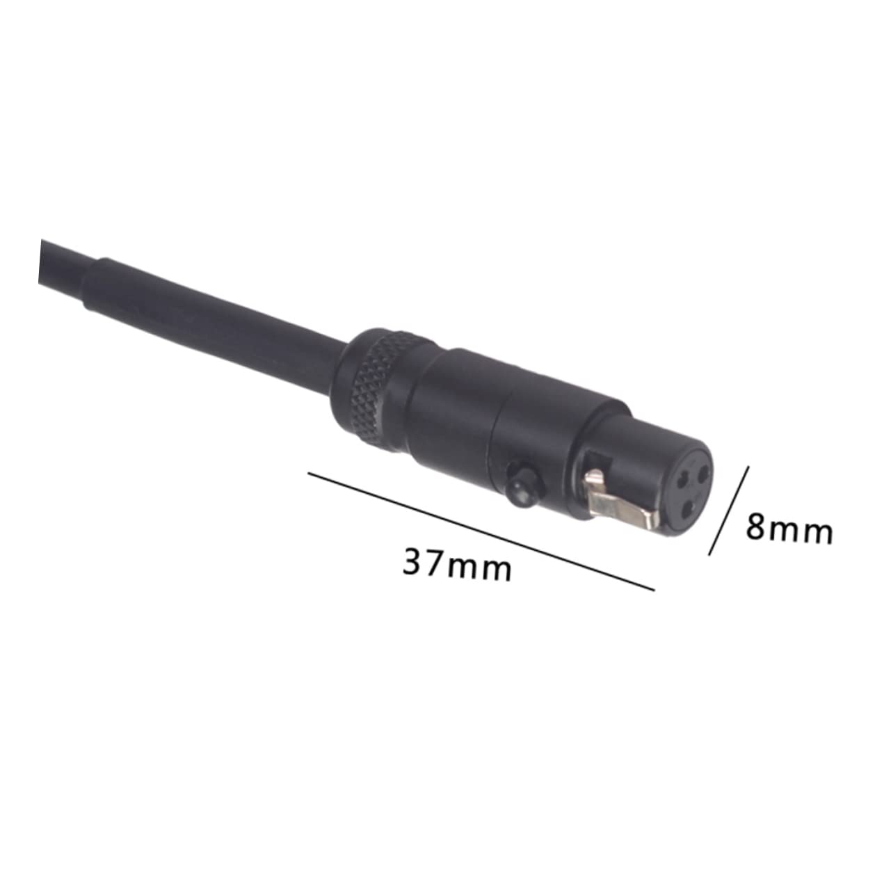3 Stücke 0 3 M Mini Männlichen Zu Weiblichen Verlängerung Kabel High-fidelity Abschirmung Schwarz Für