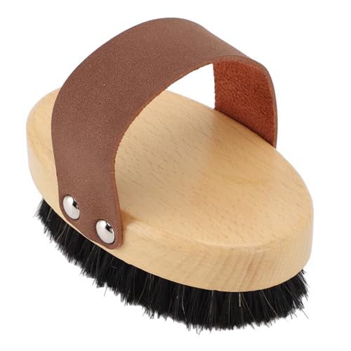 Trockenhautbürste Peeling Körperpinsel Kupferkörperbürste mit Buchenholzgriff für Abgestorbene Hautentfernung Lymphdrainage Blutkreislauf