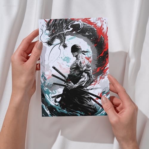 Image of Posters Inc Warrior Art Posters for Room Decor, Set of 12, 8x12 inch A4 Sized, Empowering Warrior Posters for Home, Premium Matte Paper, 300 GSM, Birthday Gift for Men, Gluedots Included.