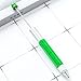 5 in 1 Multi Tool Pen with Screwdriver Ballpoint Scale Ruler Multifunctional Metal Beading Pen for Art Craft Drawing